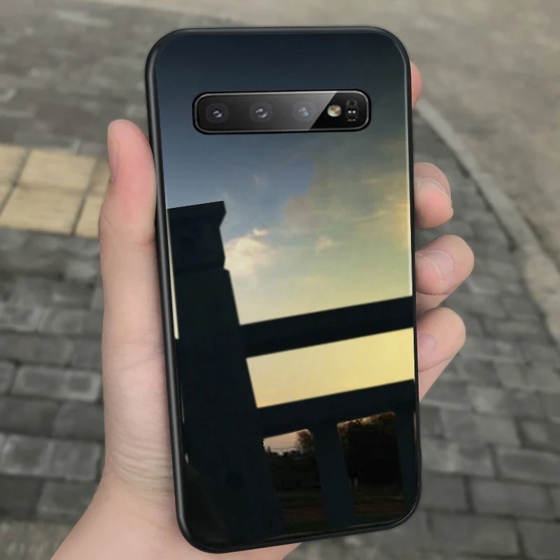 luxury tempered glass phone cases for samsung galaxy s21 s20 s20u s10 s10e s9 s8 plus note 10 9 8 10pro glass shockproof cover free global shipping