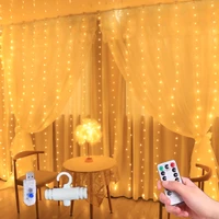 curtain string light usb powered waterproof fairy lights 8 lighting modes remote control lights for christmas bedroom party