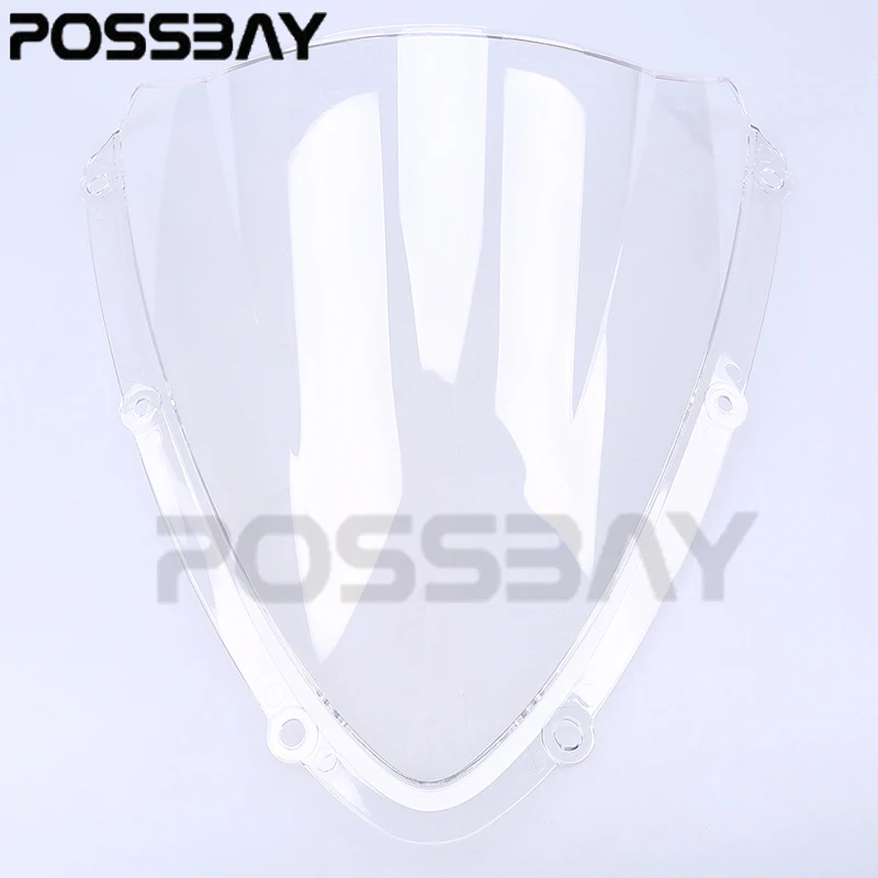Posbay мотоцикл ветровой дефлектор лобовое стекло двойной пузырь уличный велосипед