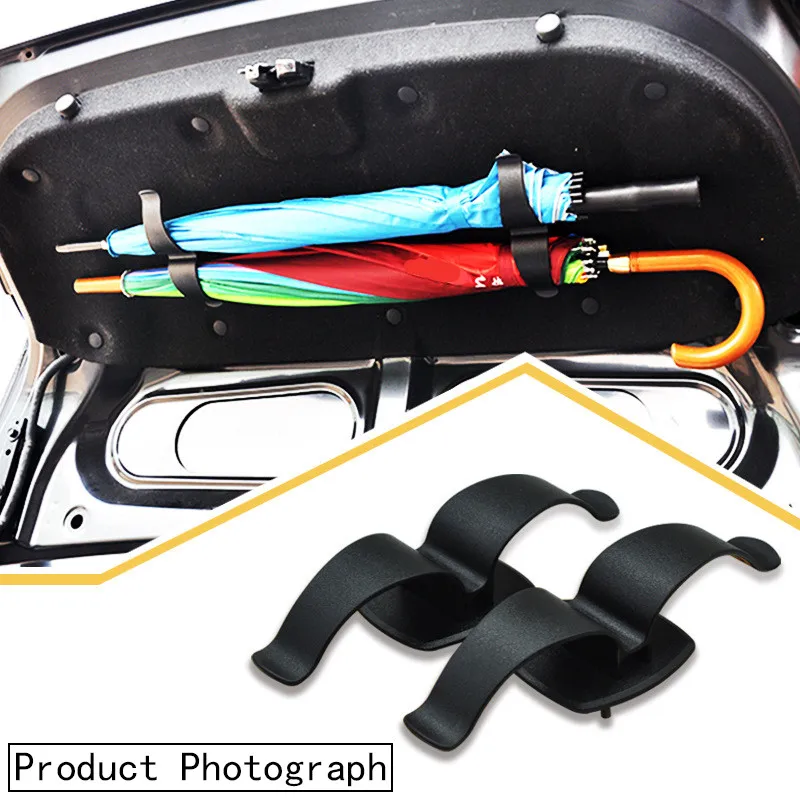 

Car trunk umbrella fixing clip Car umbrella hook 2pcs/set Umbrella Holder Car Rear Trunk Mounting Bracket Towel Hook new