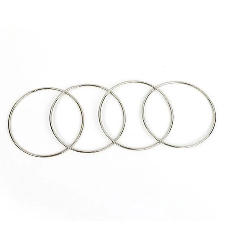 4 pcs classic magic toy metal ring link hoop fun tricks play props tools close-up supplies | Игрушки и хобби