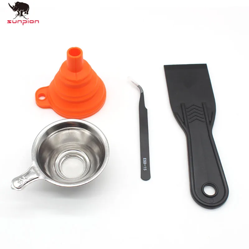 Металлический УФ фильтр из смолы + силиконовая воронка Пинцет SLA Смола