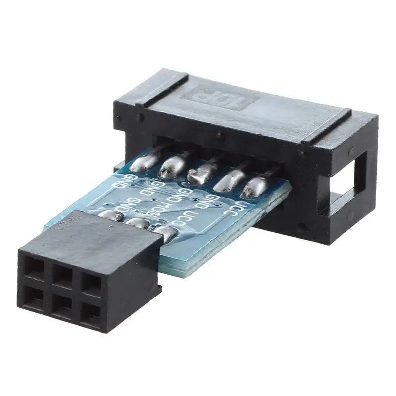 10 Pin на 6 плата адаптера M/F для AVRISP USBASP STK500 черный синий|Кабели| |