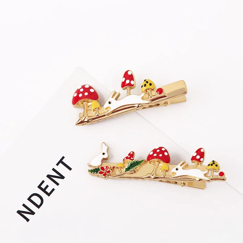 Новинка 2019 Модный милый головной убор с кроликом и грибом для девушек