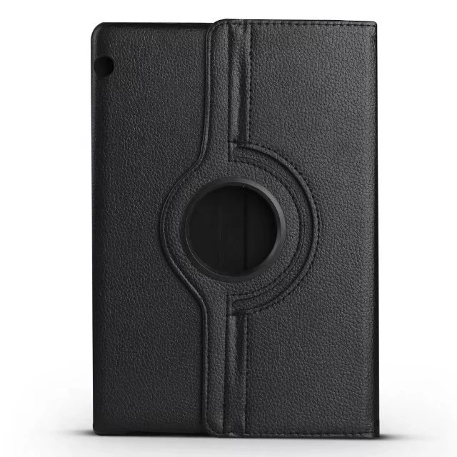 Чехол с зернистой текстурой на 360 градусов для huawei MediaPad T3 10 AGS-W09 AGS-L09 9," Funda Tablet для Honor Play Pad 2 9,6 - Цвет: Черный