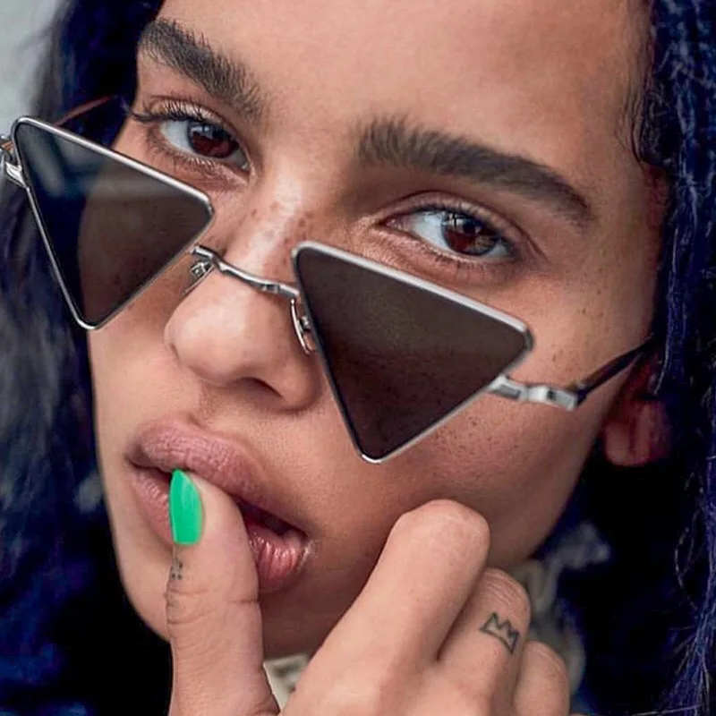 Роскошные модные треугольные очки женские брендовые дизайнерские винтажные