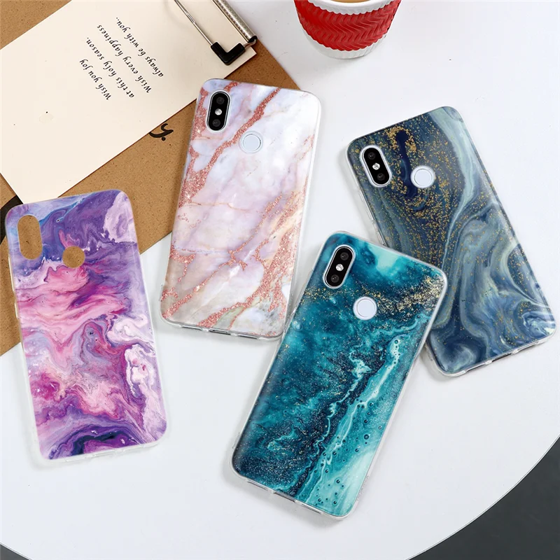 Модный чехол с мраморным рисунком для Xiaomi Redmi MI Note 9 8T 8 9T 10T 7 6 10X5 K30 Ultra K20 9A 9C 8A SE Plus Pro
