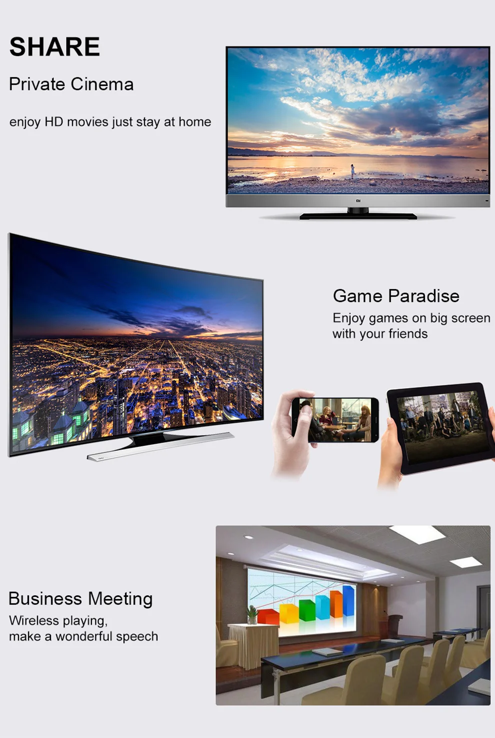 Новейший G13 wifi беспроводной HDMI Электронный ключ 128 МБ Поддержка Mirecast/Airplay/DLAN 1080P видео, совместимо с Android, IOS, Windows, MAC OS