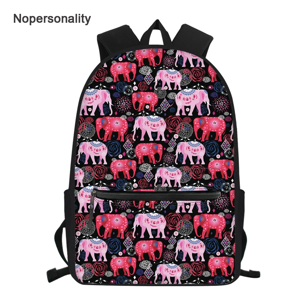 

Детский Школьный рюкзак с принтом слона, для девочек и мальчиков