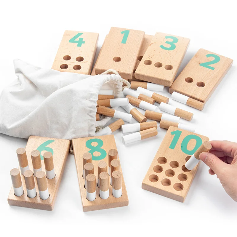 

Montessori Early Education Digital Nail Board Educational Toy Insert Preschool Teaching Aids Puzzle Digital Cognitive Arithmetic