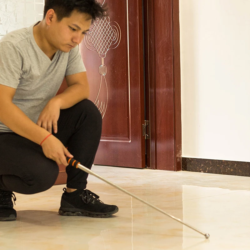 

72-130cm Hollowing Drum Hammer Sound Detection Hammer Inspection Tool Thickened Telescopic Rod Detection Hammer Test Hammer