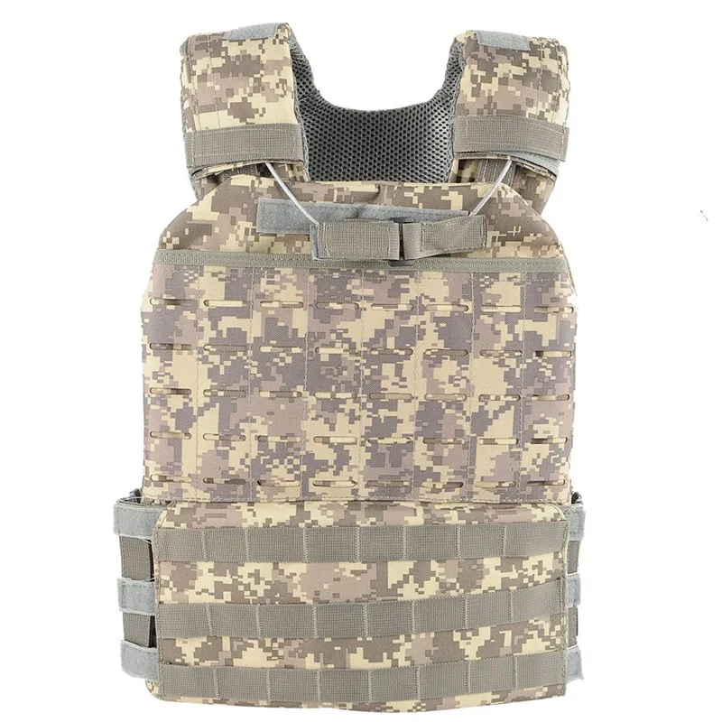 ACU Военный Тактический Регулируемый Molle жилет нагрудная установка защитная пластина Перевозчик JPC Wargame страйкбол Пейнтбол Охота боевые жилеты - Цвет: ACU
