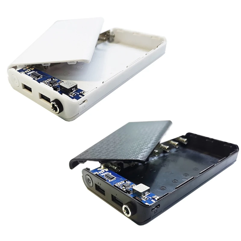 9V/12V DC Output Dual USB 7x18650 Battery Case Power Bank Shell |