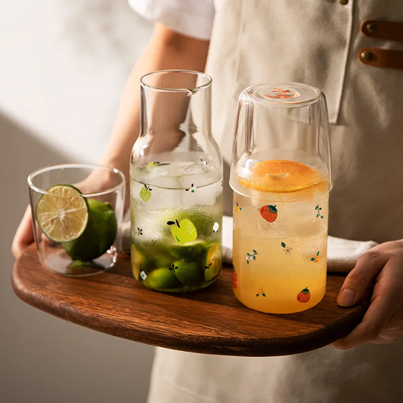 Термостойкий стеклянный стакан для молока 275 + 500 мл из двух частей | Дом и сад