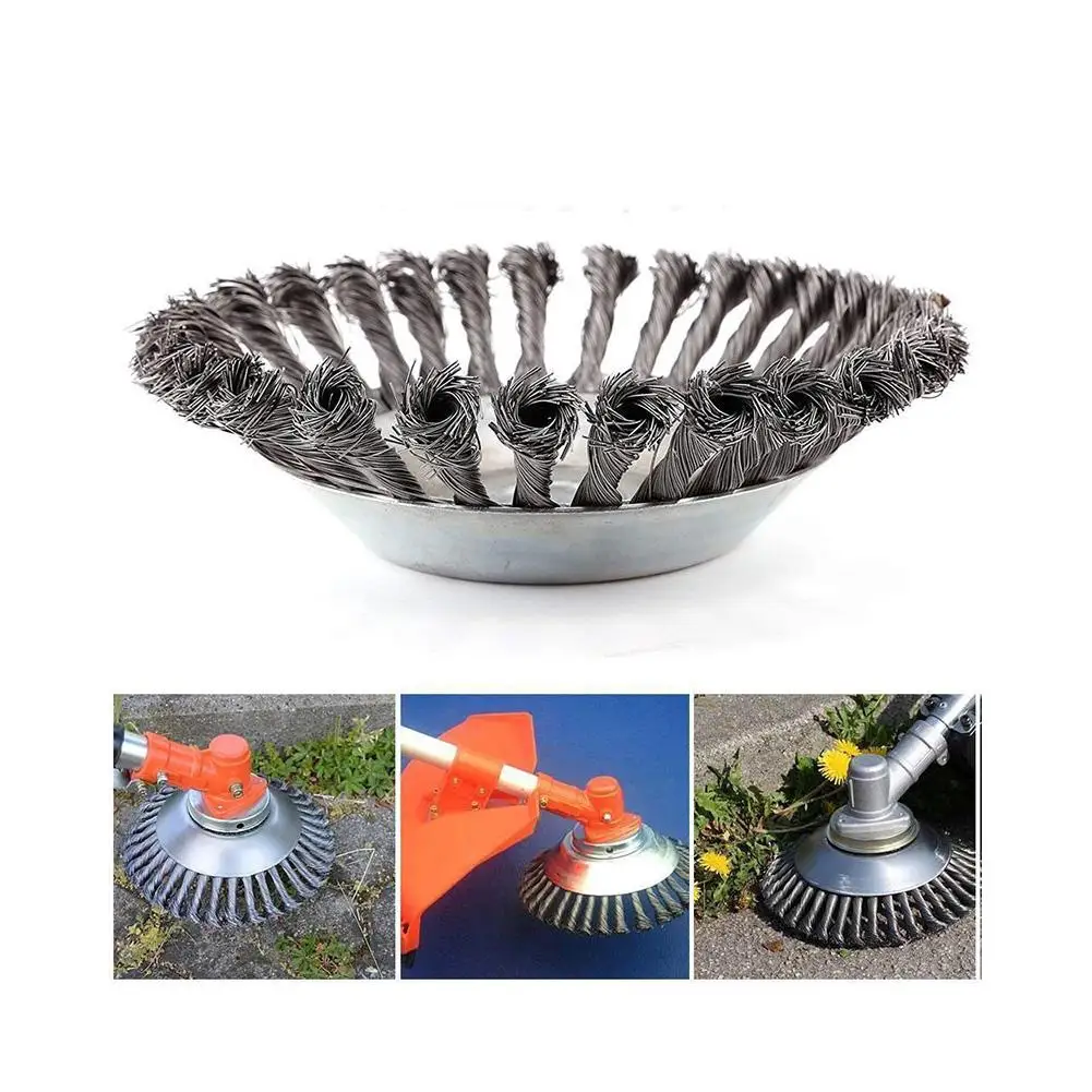 

6/8inch Steel Wire Trimmer Grass Brush Cutter Dust Removal Weeding Plate for Lawnmower