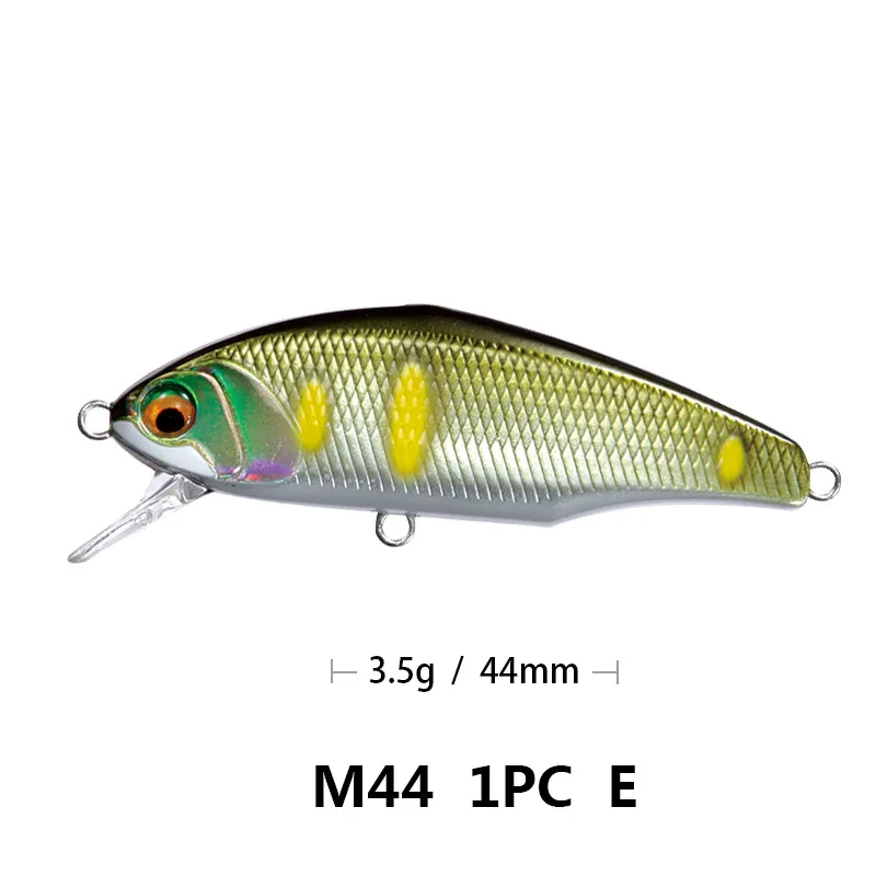 005 Bassland 45s max мы собрали воедино опускается на дно Minnow приманки для ловли рыбы, 44 мм 3,5 г форель, щука, искусственная приманка жесткая приманка 12 Цветов рыболовные снасти - Цвет: 005