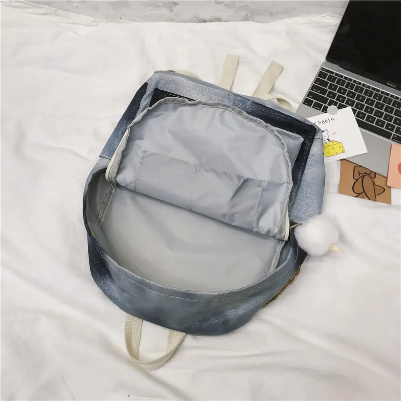 

Camouflage Backpack Brand High Quality 100% Cotton Leisure Or Travel Bag Color School Bag for Teenage Girls Canvas Shoulder Bag