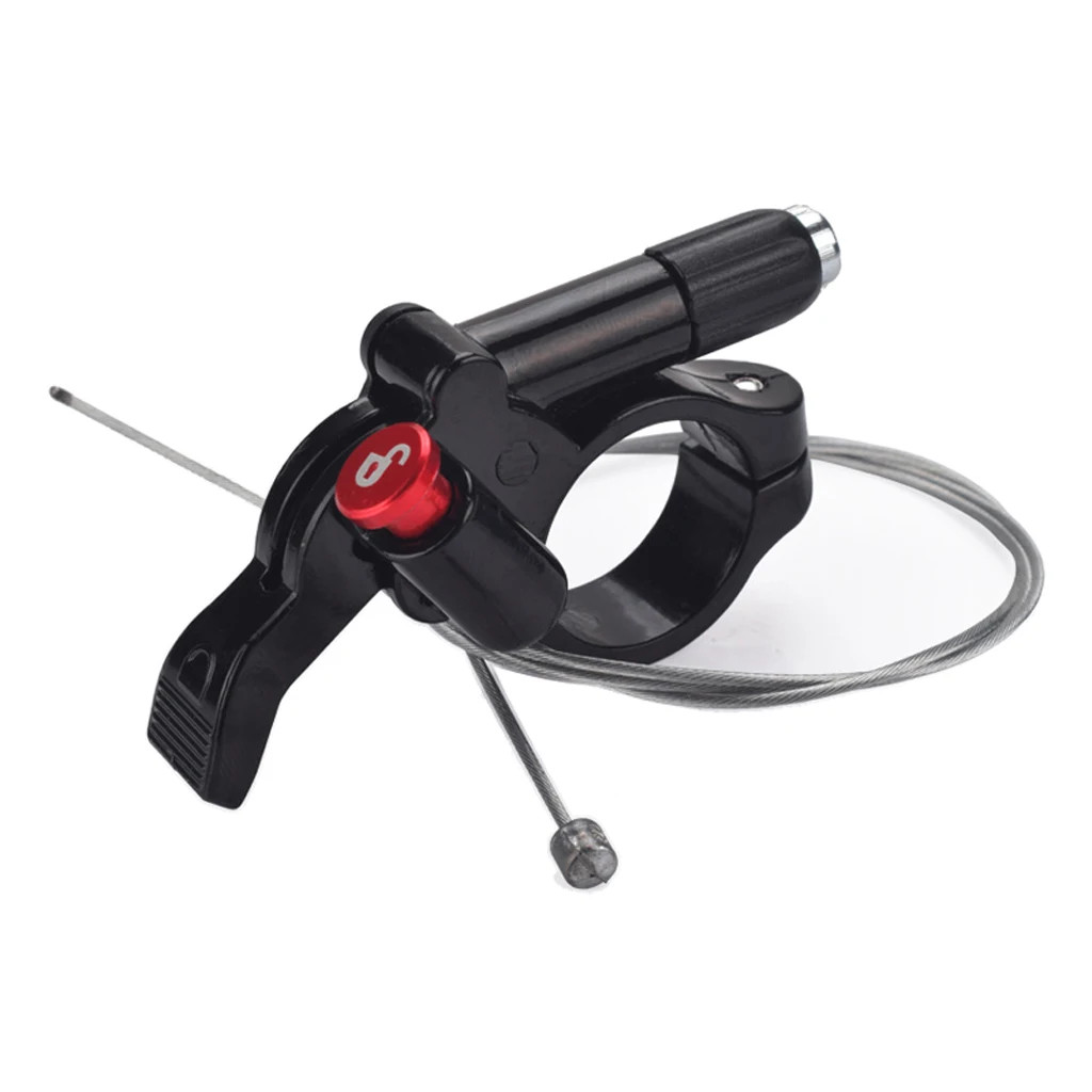 

Bicycle Remote Lockout Lever with Inner Cable Bike Spring Fork Remote Lockout Handlebar Lever Accessory for Mountain Road Bike