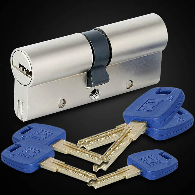 Европейский стандарт Универсальный безопасности дверной цилиндрический белый