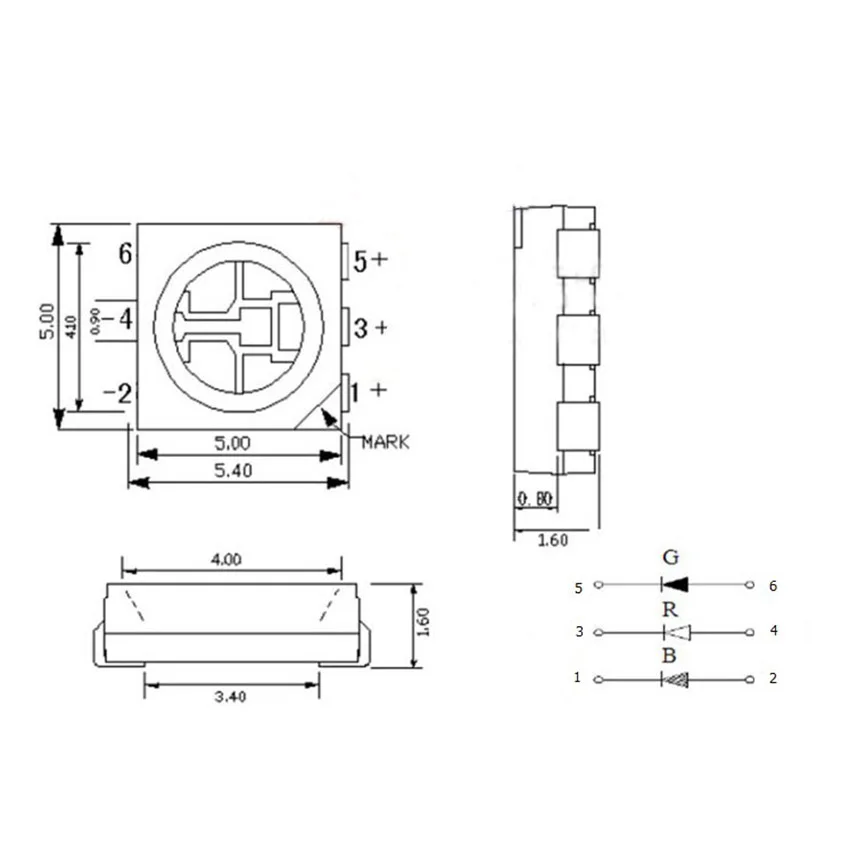 

10Pcs 5050 SMD LED Diodes Super Bright Light 9 Colors RGB Red Yellow White Pink Purple DIY