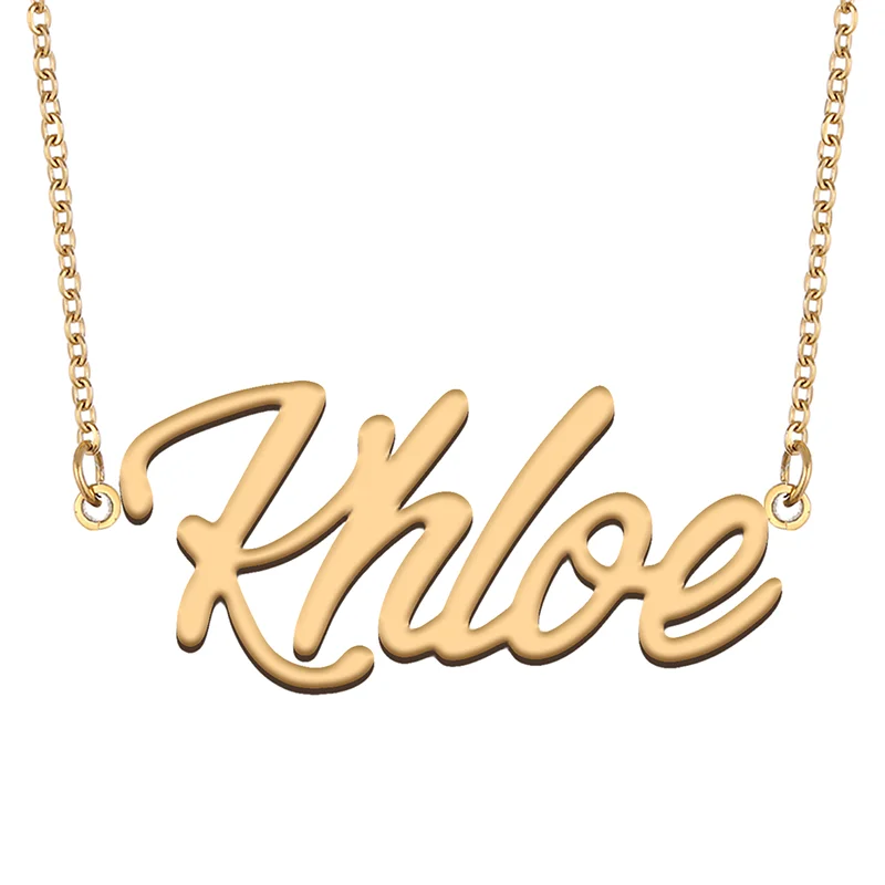 

Necklace with Name Khloe for His Her Family Member Best Friend Birthday Gifts on Christmas Mother Day Valentine's Day