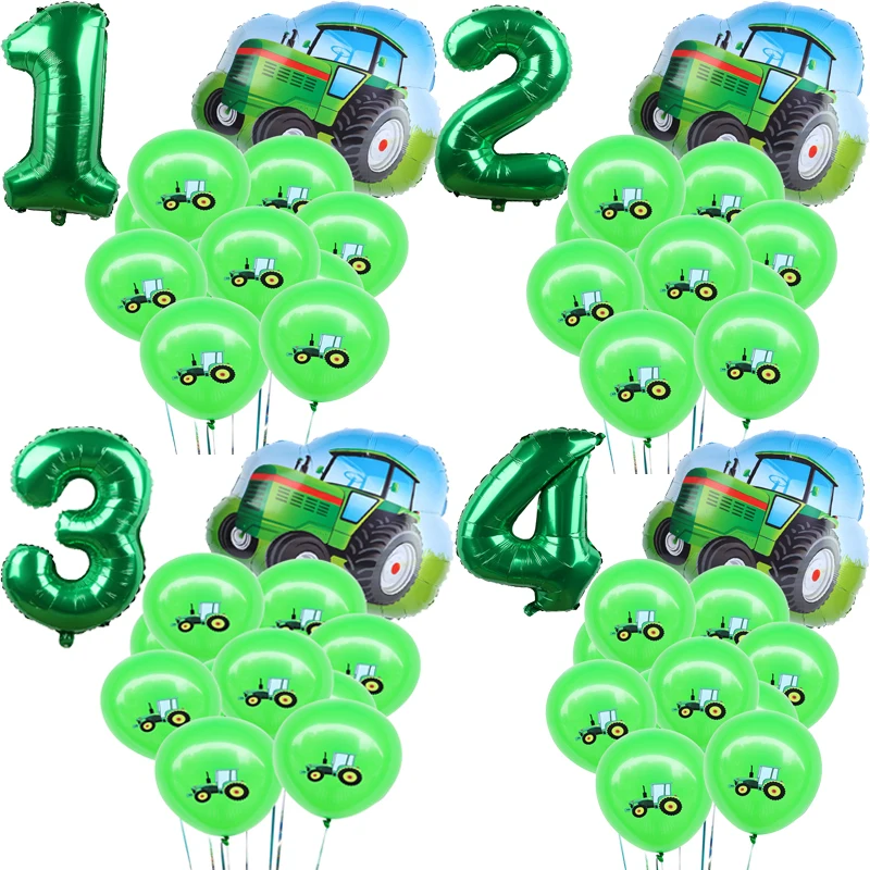 12 шт. в упаковке с изображением мультяшного автомобиля баллоны экскаватор