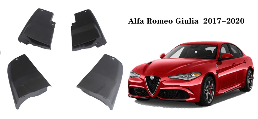 

Front Rear Mudguards Mud Flaps For Alfa Romeo Guilia 2017 2018 2019 2020 2021 Mud Flap Mud Fenders Mudguards Splash Guards