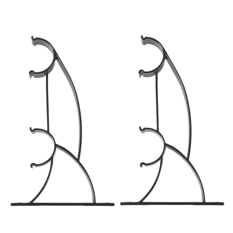 2 шт. двойной металлический держатель штор для 25 мм стержня глубокий