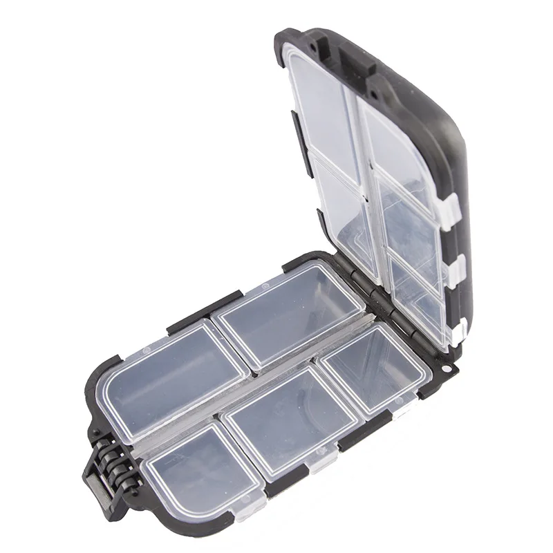 

Acesorries Fishing Storage Box Lure Bait Case Organizer Container Tackle Hobbies Compartments 9.9x6.5x3cm Tool Waterproof