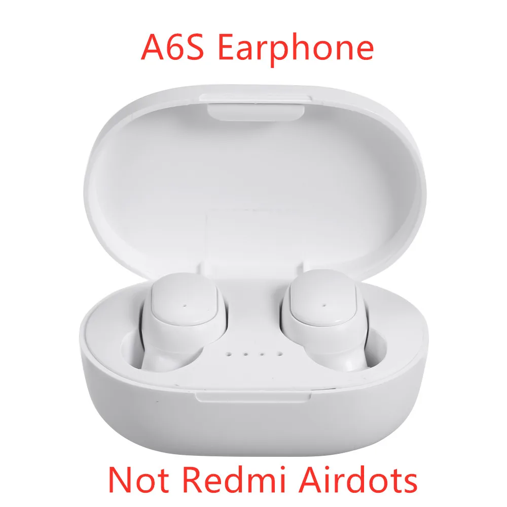 A6S white Новинка Xiaomi Redmi Airdots Беспроводные Bluetooth 5,0 наушники DSP активная шумоподавление гарнитура с микрофоном наушники - Цвет: A6S white