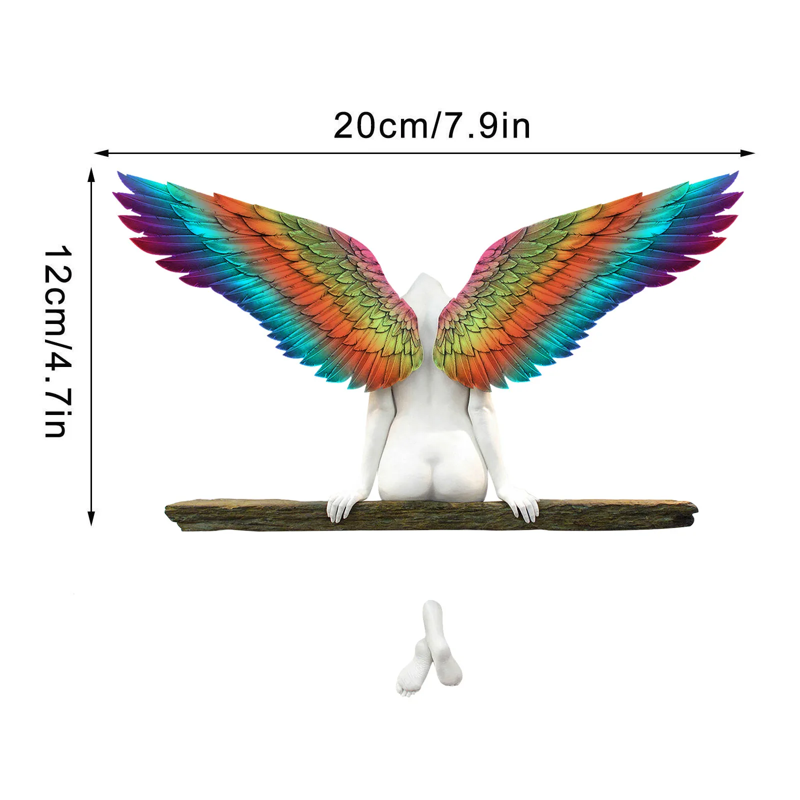 

30cm Home Decor Accessories Angel Art Sculpture Wall Decoration Had A Sister Art Sculpture Living Room Bedroom Wall Decoration