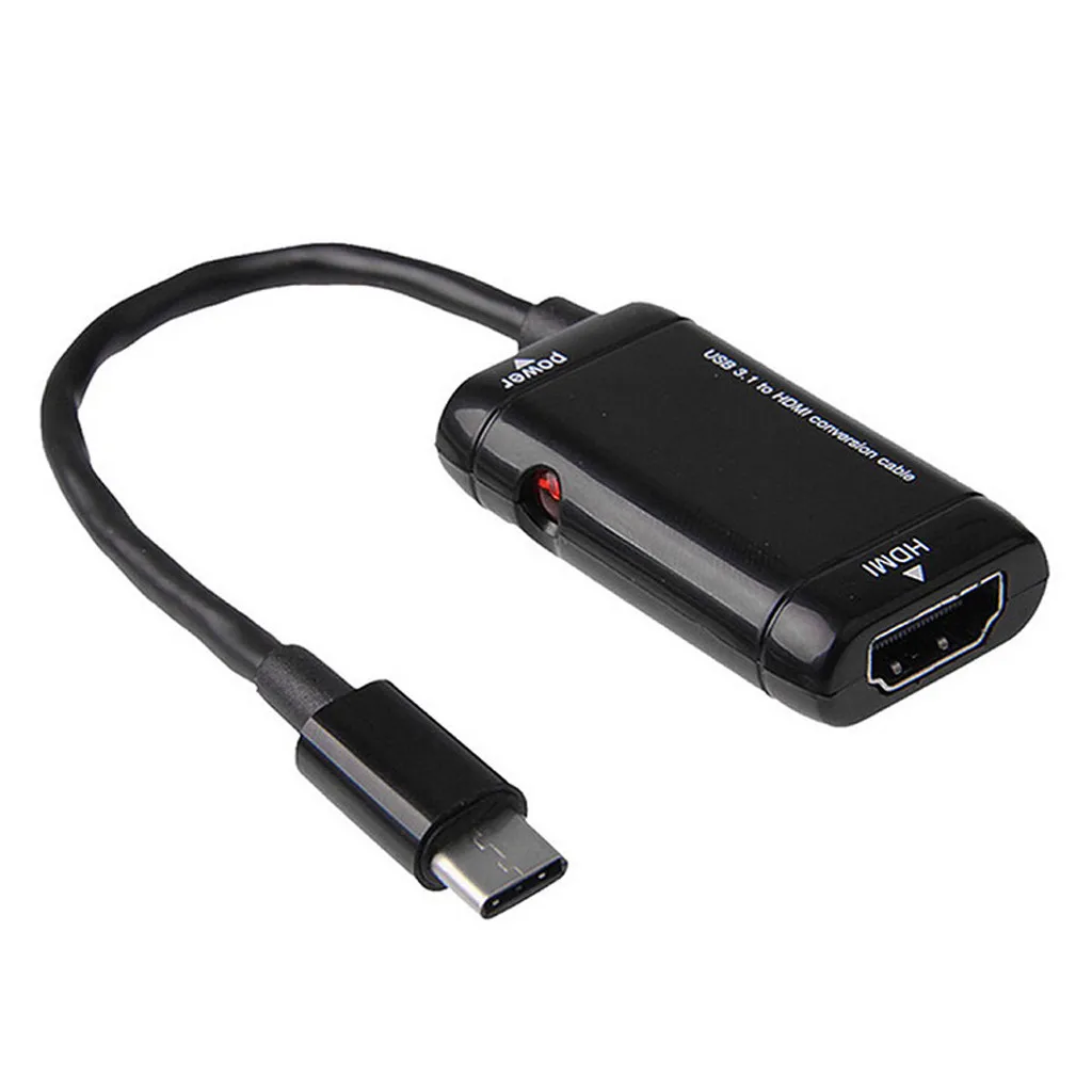 Разветвитель USB C HDMI с функцией порта питания конвертер 3 1 типа штекер гнездо для