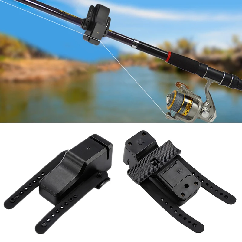 

Black Electronic LED Light Fish Bite Sound Alarm Bell Clip Electronic Digital Bite Alarm Bite Indicator Banding On Fishing Rod