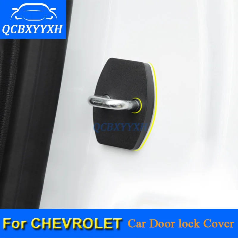 

QCBXYYXH 4Pcs/lot ABS Car Door Lock Protective Covers For Chevrolet Epica Spark Sail Lova Captiva Cruze Malibu XL Trax Aveo Volt
