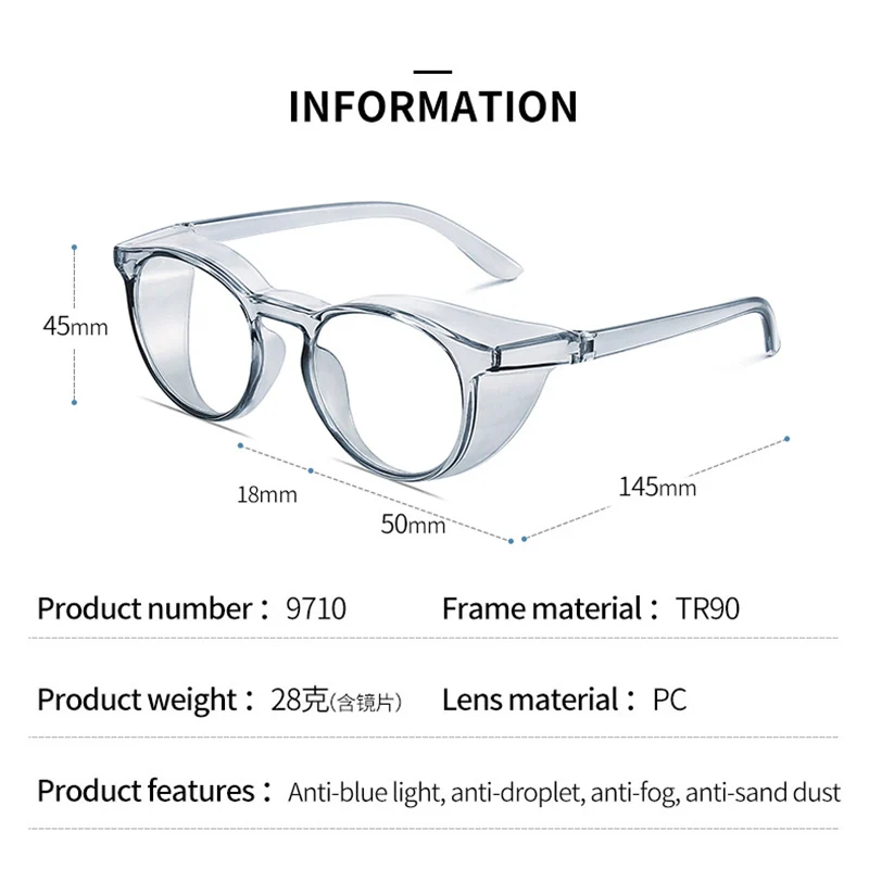 

Photochromic Sunglasses Women Polarized Round Sun Glasses Fashion Goggles Blue Light Blocking Glasses Anti-fog Eyeglasses Frames