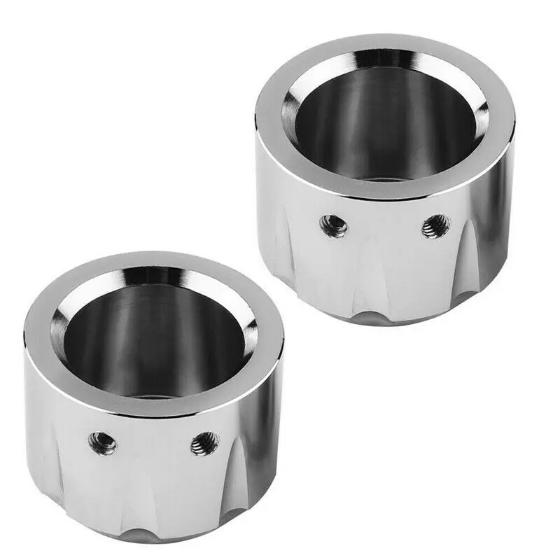 2X Мотоцикл хром CNC передняя ось Гайка Крышка Болт Комплект для Harley Dyna FXDF FXDL FXDB Fatboy