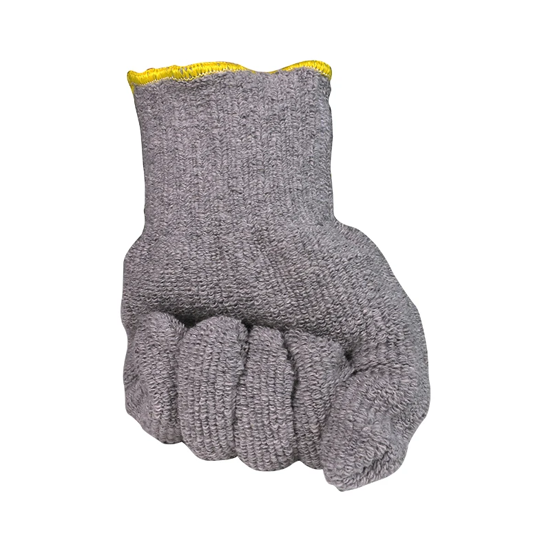 Устойчивые к порезам безопасные рабочие перчатки с высокой термозащитой серые