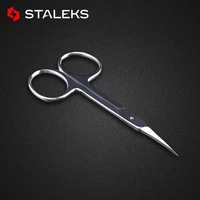 staleks russian nail scissors high quality stainless steel eyebrow scissors profession trim nose hair makeup tool