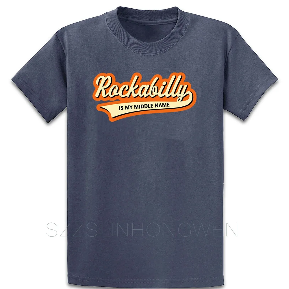 Футболка Rockabilly Is My Middle Name 3c базовая Однотонная футболка весенне осенняя с принтом