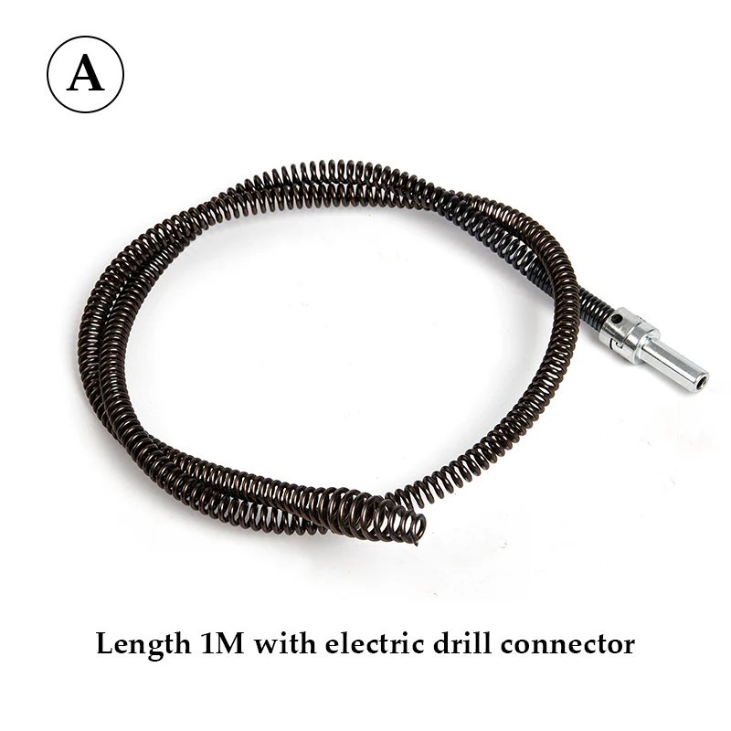 

Drain Dredging Spring Sink Cleaner Sewer Dredging Tool Kitchen 10MMx1M/2M and Made of high-quality steel wire