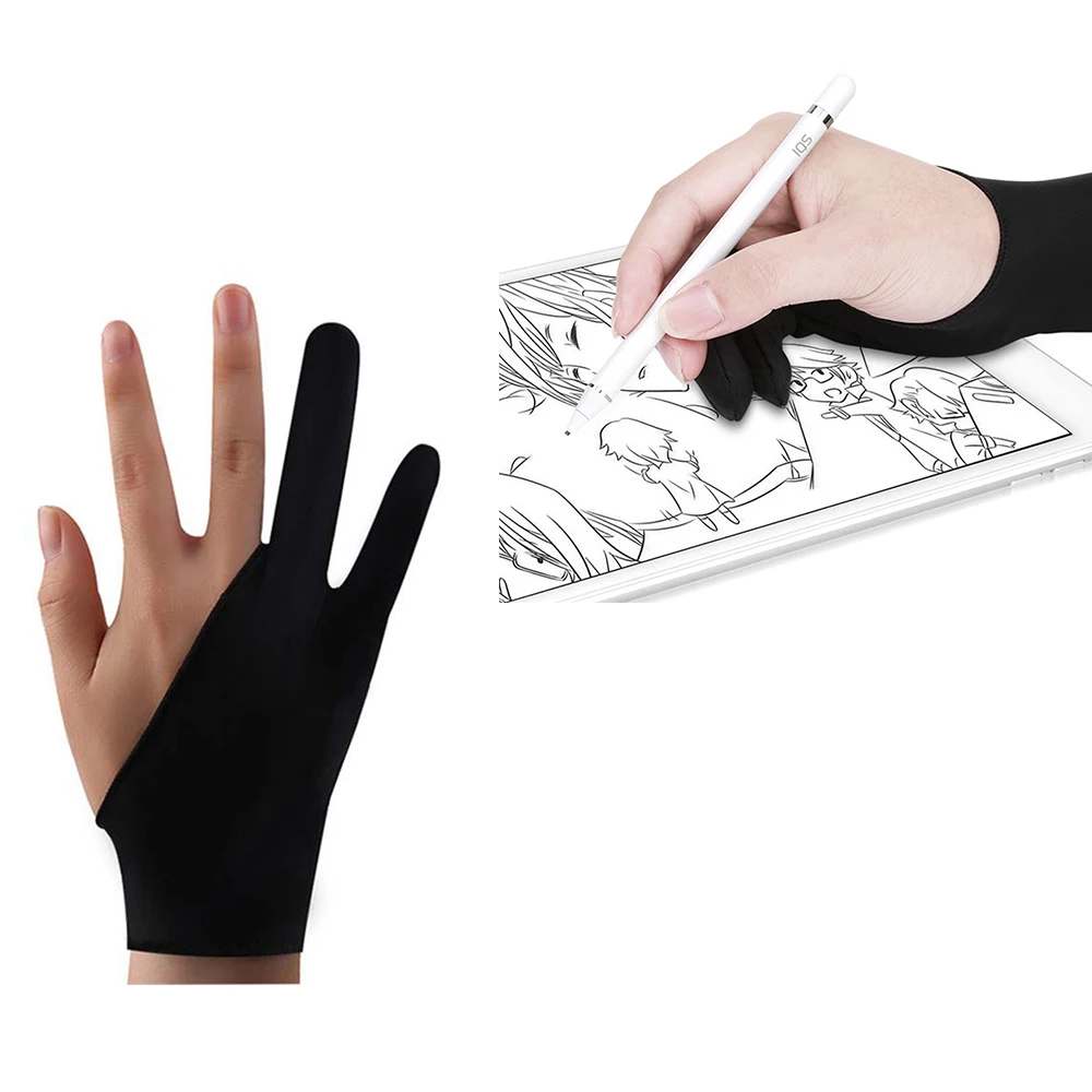 Two-fingers Artist Anti-touch Glove for Drawing Tablet Right and Left Hand Anti-Fouling ipad Screen Board | Компьютеры и офис