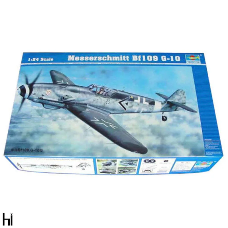 Trumpeter 02409 1:24 немецкий Messerschmitt BF 109G 10 самолет Истребитель Военный сборочный