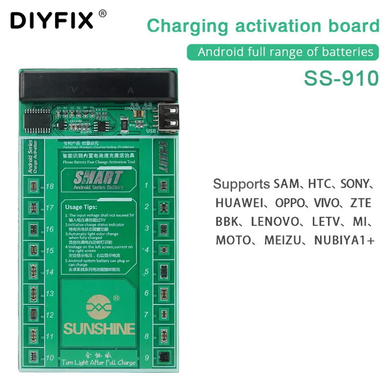 Sunshine SS-910 зарядка активация плата для Android HTC Samsung Huawei Xiaomi VIVO серии безопасный тест
