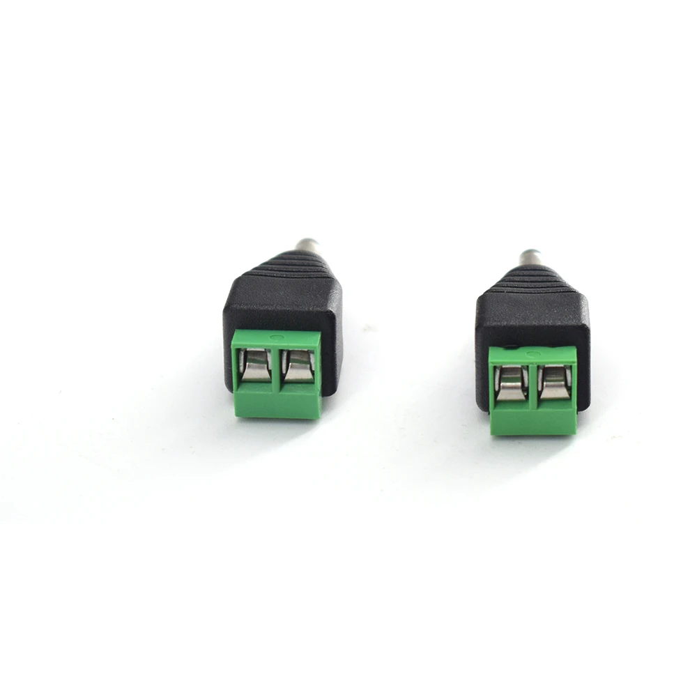 

DC connector JR-35 power socket adapter plug cable solderless male head 3.5 * 1.35MM for LED light bar and CCTV camera