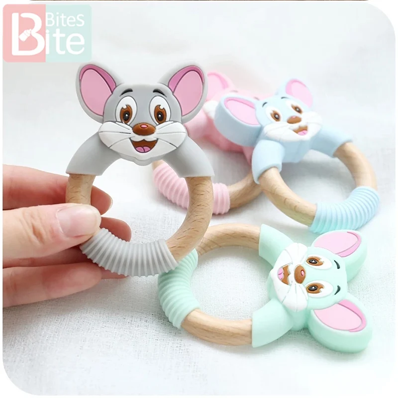 1 шт. детский Силиконовый грызунок мышь|Детские прорезыватели| |