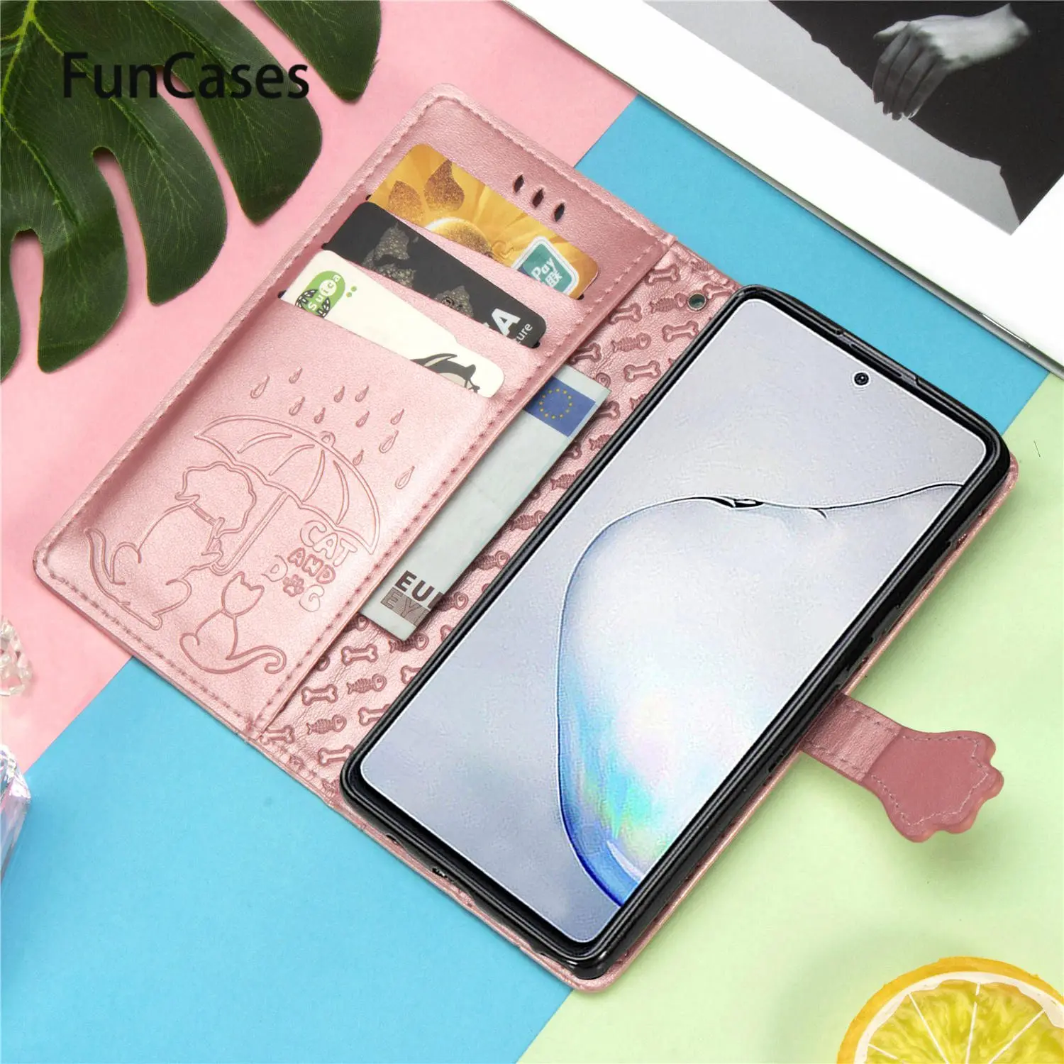 Чехол-книжка с мультяшным рисунком для телефона Samsung S8 Plus чехлы-книжки Galaxy carcaso +