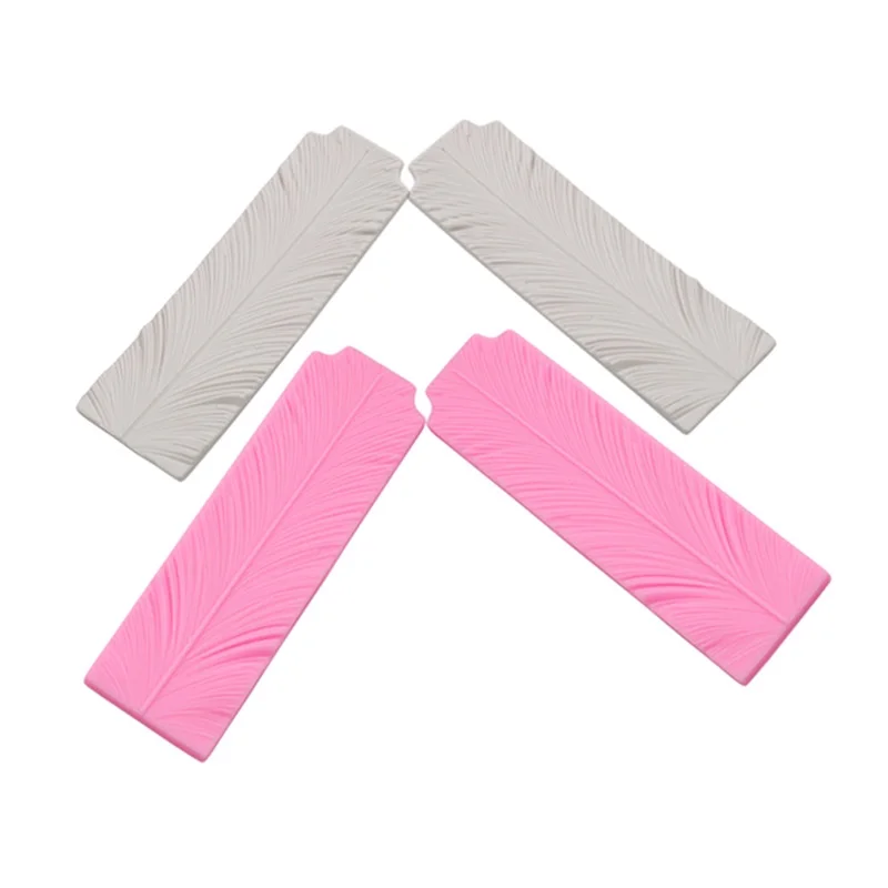 2 шт./лот силиконовая форма для украшения торта в виде лепестков цветов и перьев