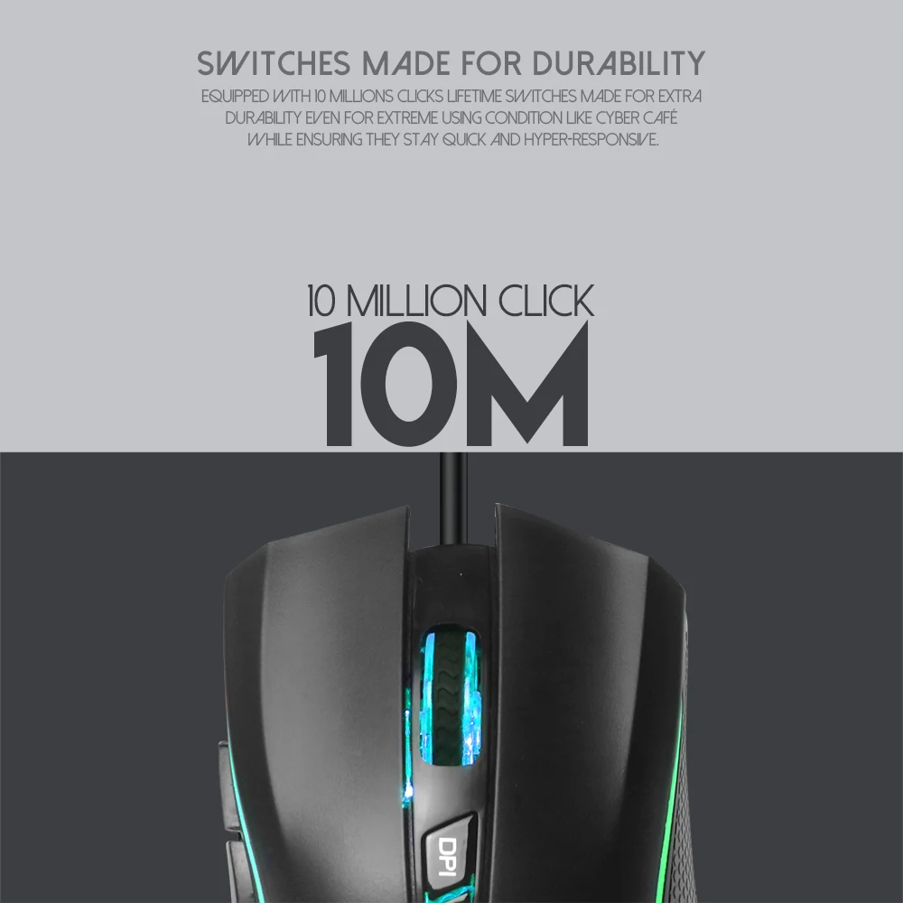Проводная игровая мышь FANTECH X4S 4800 DPI 6 кнопок макро для геймеров эргономичная CS