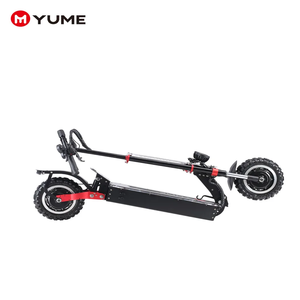 

YUME высокого качества 60В 11 дюймов 5600w электрический скутер с двумя двигателями и 2 колеса складной kick скутер с 10 дюймов электрический самокат ...