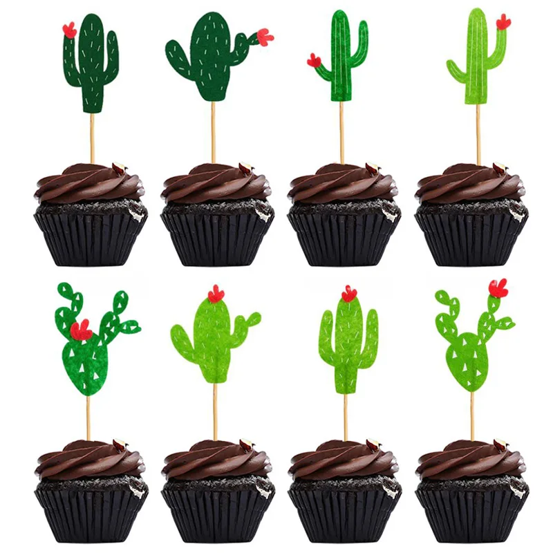 Кактус для капкейка-Фламинго Фольга Виниловый фон с шарами гирлянда Fiesta West